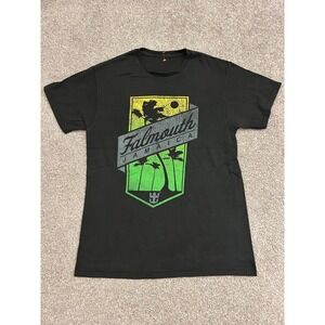 Royal Caribbean T-Shirt Mens M Black Excellent Falmouth Jamaica Graphic Tee